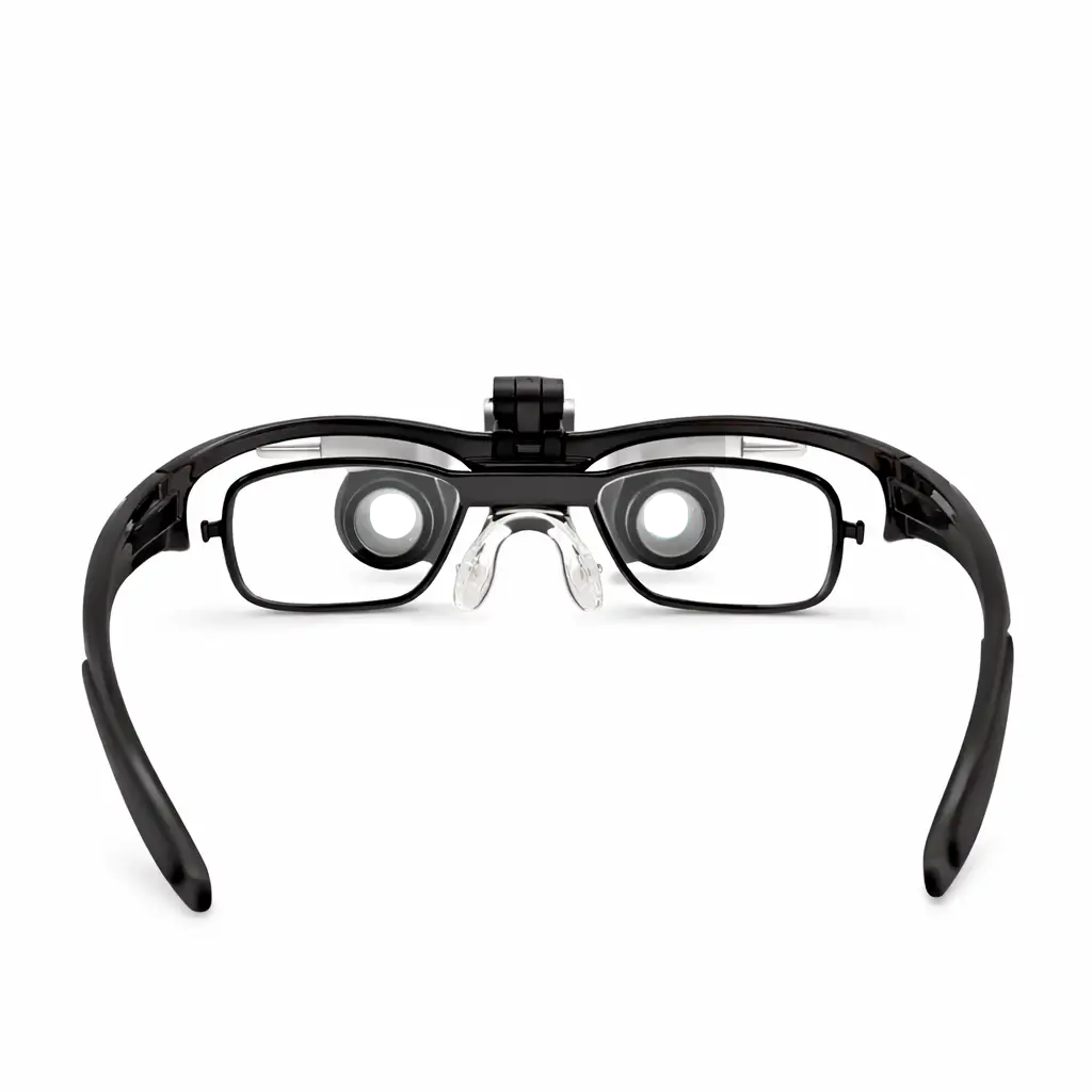 インターピュピラ調整付き拡大鏡T1とヘッドライト