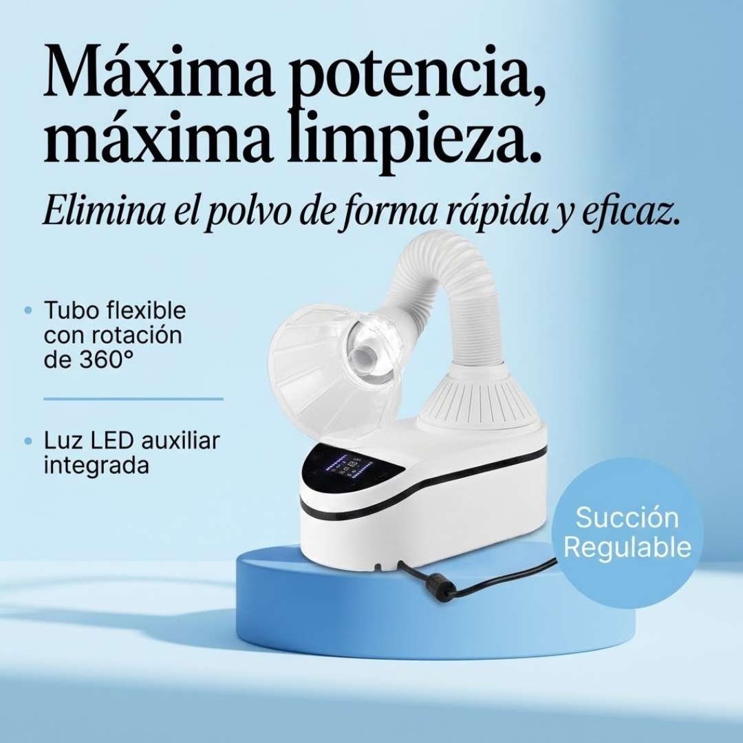 230Wの超強力ターボ掃除機、吸引力35,000回転/分、LEDライト付き