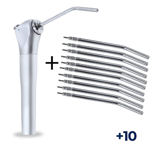 歯科用3ウェイシリンジ（エアー／ウォーター）＋滅菌可能なチップ10本