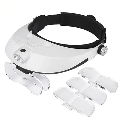 5つの異なる倍率と2つの調整可能なLEDを備えたルーペZ1