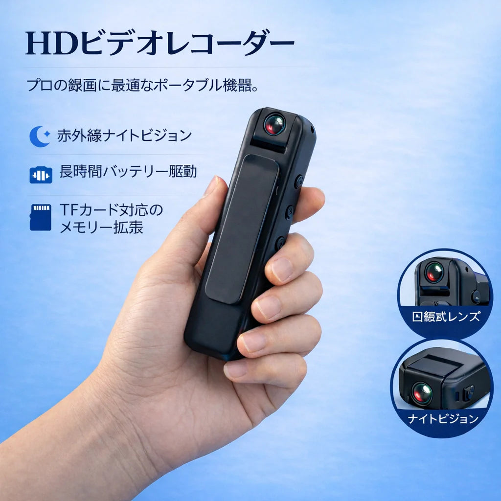 HDビデオレコーダー — プロの録画に最適なポータブル機器