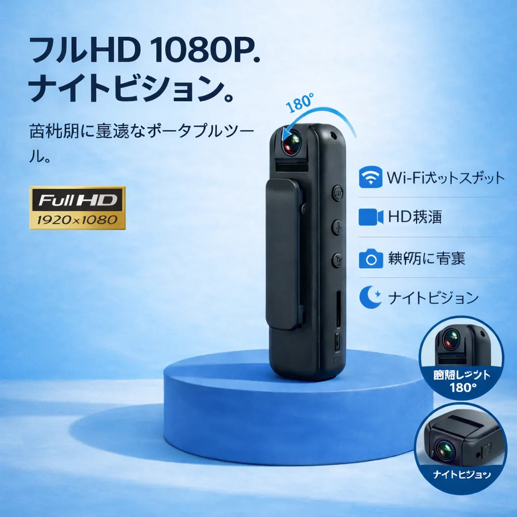 Full HD 1080P・暗視 — 歯科診療に最適なポータブルツール