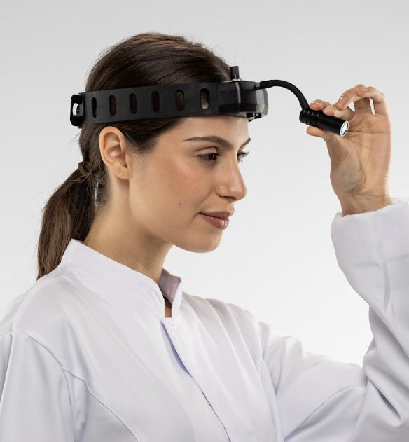 5ワットのM-Blackヘッドランプ、調光機能付き、充電式